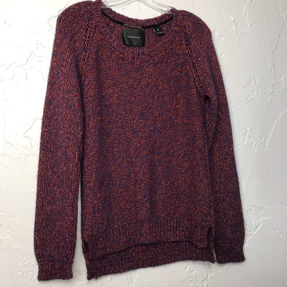 Scotch & Soda Navy Copper Crew Neck Sweater